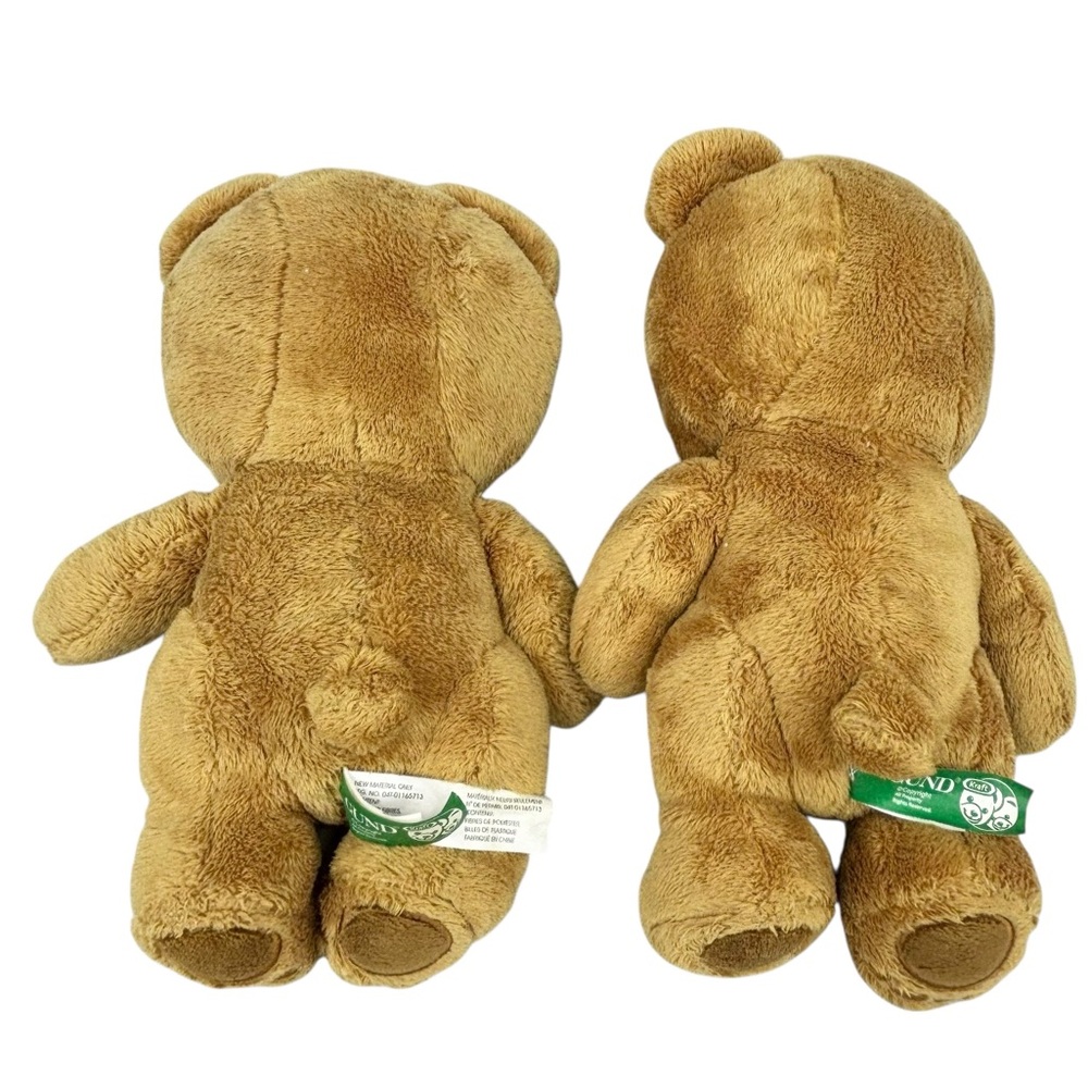 Gund x Kraft 2014 Stick Together Campaign Plush Crunchy & Smoothy Bears in Den - Picture 9 of 13
